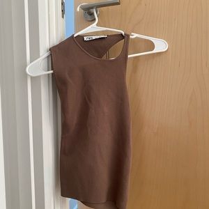 Zara asymmetric knit top size S